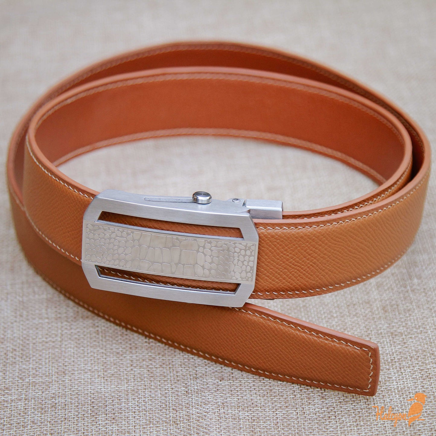 Handcrafted Epsom leather belts