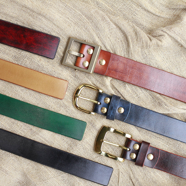Handcrafted Veg Leather Belts