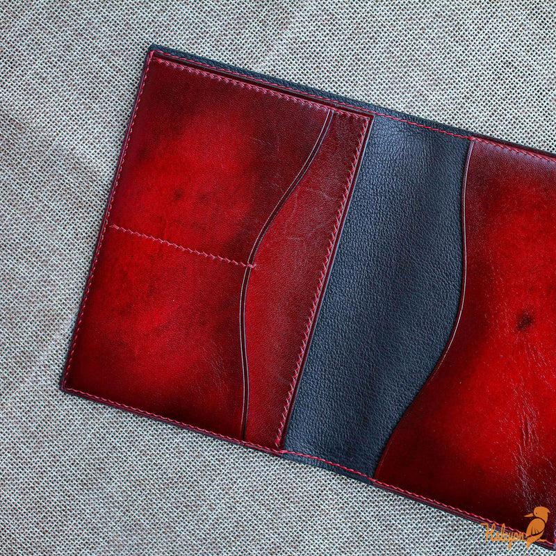 Veg leather passport cover