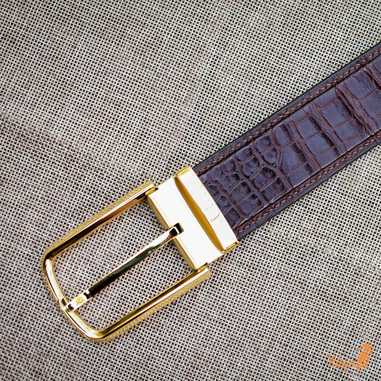 Handcrafted - Alligator Leather Belt - Needle buckle