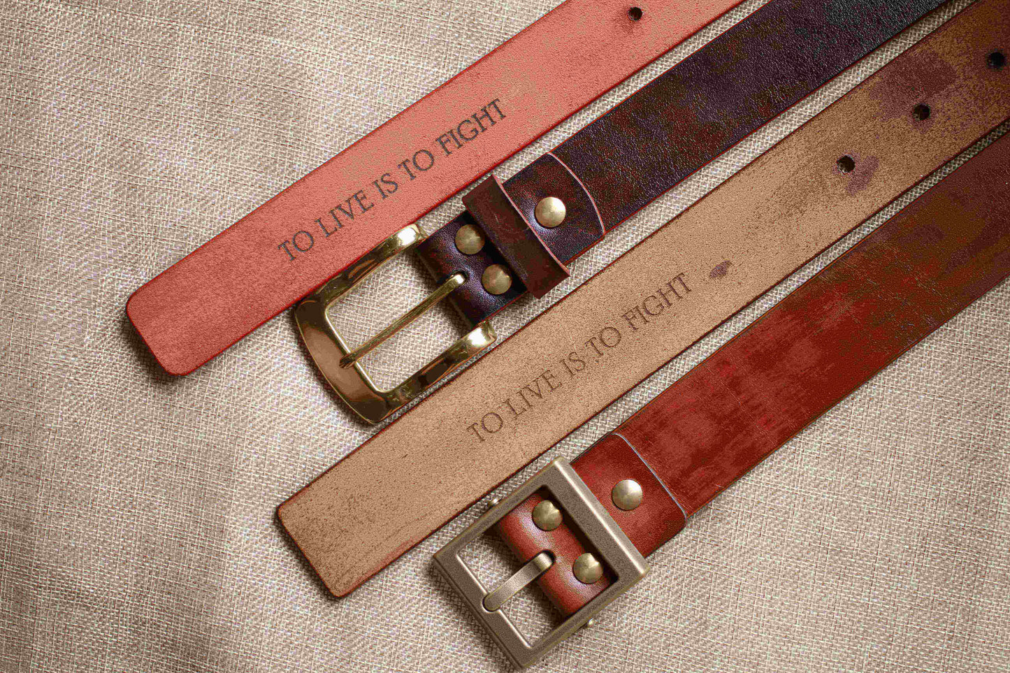 Handcrafted Veg Leather Belts