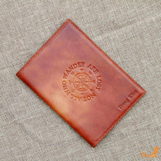 Veg leather passport cover