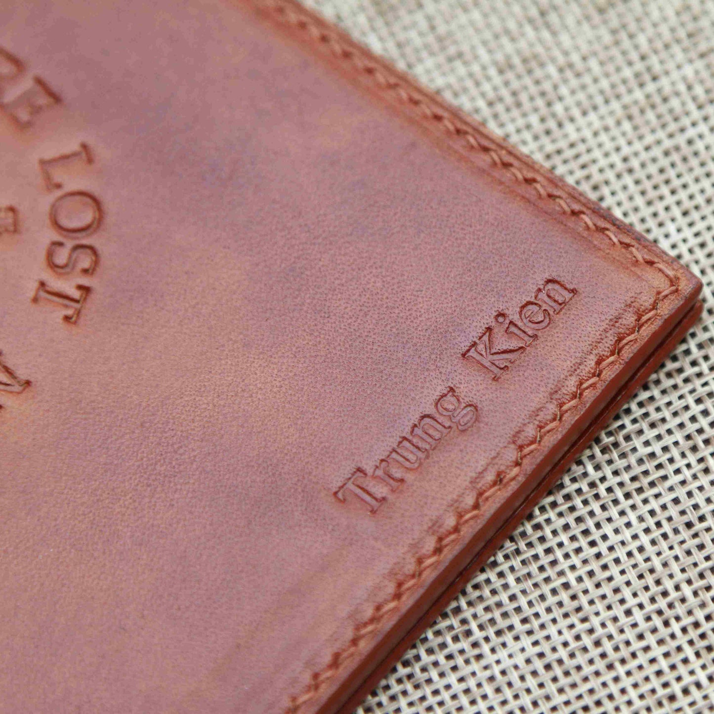 Veg leather passport cover