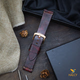 Italian Vegetable tanned Cowhide Leather  Watch strap with quick-release spring bars. Choice of Width - 16mm, 18mm, 20mm, 22mm, 24mm, Etc..