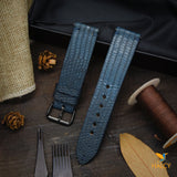 Handmade Lizard Skin Watch strap with quick-release spring bars. Choice of Width - 16mm, 18mm, 20mm, 22mm, 24mm, Etc..